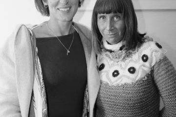 La scuola di Passo Segni tra ieri e oggi- il vicesindaco Elena Gurioli e la curatrice della mostra fotografica Elena Fazzioli