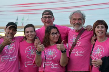 Alcuni membri dello staff con il presidente Clara Salicini