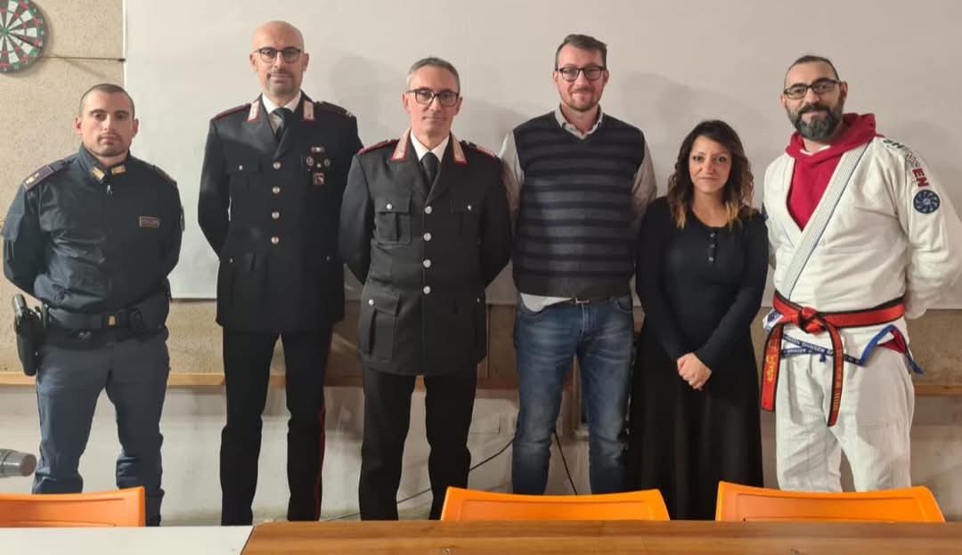 Viceispettore Polizia di Stato Sanacori; Maresciallo Tancredi; Maresciallo Delvecchio; Assessore Sport e Servizi Sociali Nicolas Christophe; Responsabile Safeguarding U.S. Altedo Saporito Mariagrazia; Presidente U.S. Altedo Di Pietro Rian.