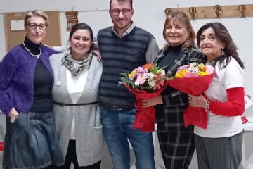 Assessore alla Sanità Maria Antonietta Liotta; Assessore alle Pari Opportunità Valentina Zucchini; Assessore ai Servizi Sociali Christophe Nicolas; Presidente Associazione Mondodonna Loretta Michelini; Presidente Associazione Giovani nel Tempo Aps Laura Guidi